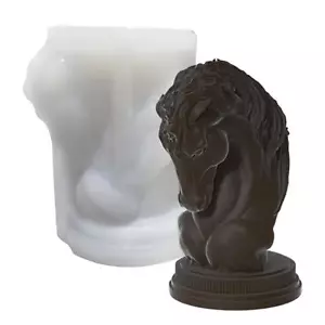 Horse Silicone Molds DIY Horse Head Statue Candle Mold Art Figurine Candle Mould - Picture 1 of 12