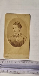 Foto Antica Old Photo Ritratto Donna Sorgato Bologna RV680 ^ - Bild 1 von 2