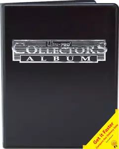 Ultra Pro Collectors Album Black 4 Pocket Portfolio With 10 Pages Holds 80 Cards - Picture 1 of 6