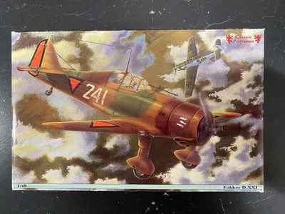 1/48 Fokker D.XXI The Dutch Defender w/PE & resin - Classic Airframes 94-401 - Image 1 of 4