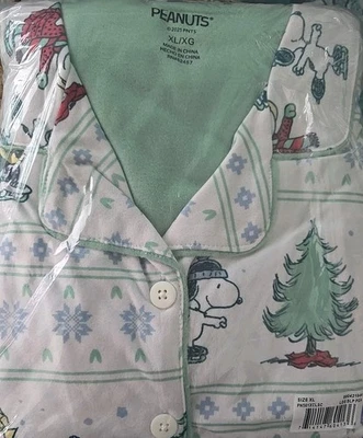 Personaje PEANUTS ~ Dos (2) Piezas ~ Juego de Pijama Temático Vacahuetes ~ Damas Talla XL Foto 1 de 4