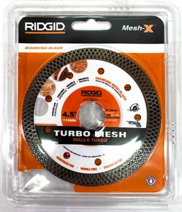 Ridgid Turbo Mesh 4,5 Zoll Diamanttrennscheibe CM45P - 1003086370 - NEU - Bild 1 von 2