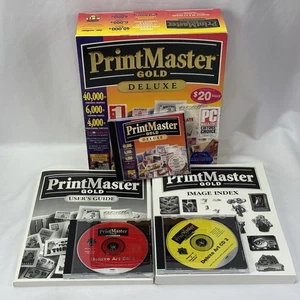 Printmaster Gold Deluxe PC Big Box CD Win 95 Templates Tools Project Types 1997 - Picture 1 of 14