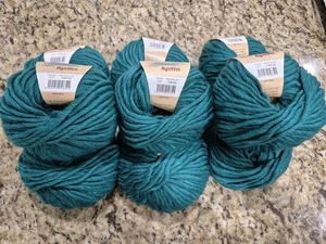 LOT of 9 Katia Love Wool Alpaca/Wool Yarn Color #117 Teal Green 55 yds. ea. - Picture 1 of 7