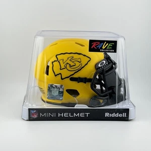 Auténtico mini casco de fútbol americano Riddell Speed Rave de Kansas City Chiefs - Imagen 1 de 4