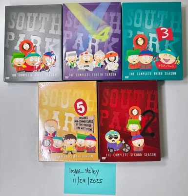 South Park DVD Lot Seasons 1 2 3 4 5 Set Season 5 New Sealed Fast Ship Foto 1 de 4
