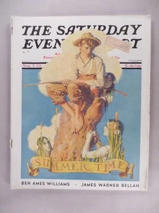 Saturday Evening Post - August 5, 1933 ~~ Hitler; Norman Rockwell cover art - Picture 1 of 5