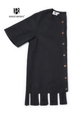 Mittelalter - Rechte Seite Surcot Aleran Schwarz - Burgschneider