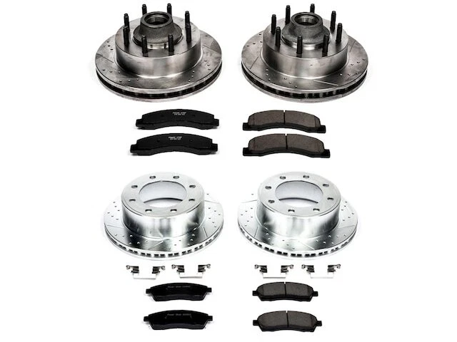 Kit de pastilhas de freio dianteiro e traseiro e rotor para 2000-2002 Ford Excursion 2001 CW784XX - Imagem 1 de 1