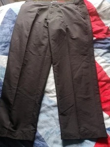 men's Mens Dunlop golf trousers 38S Black Polyester Sports Walking Hiking - Picture 1 of 8