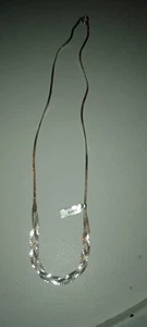 New VTG Signed Sterling silver 925 braid Made In Korea necklace 20"L F11 - Picture 1 of 8