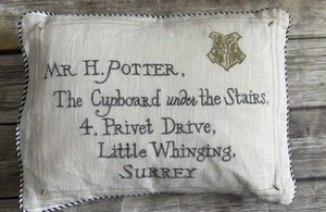 Pottery Barn KIDS Harry Potter Hogwarts Letter Pillow Decorative - Picture 1 of 3