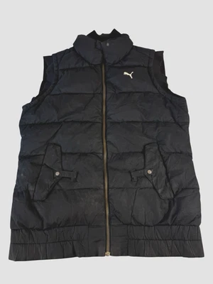 PUMA Women's Down Puffer Gilet Bodywarmer Black - Size UK 12 - 60% Down Filled - Image 1 of 4