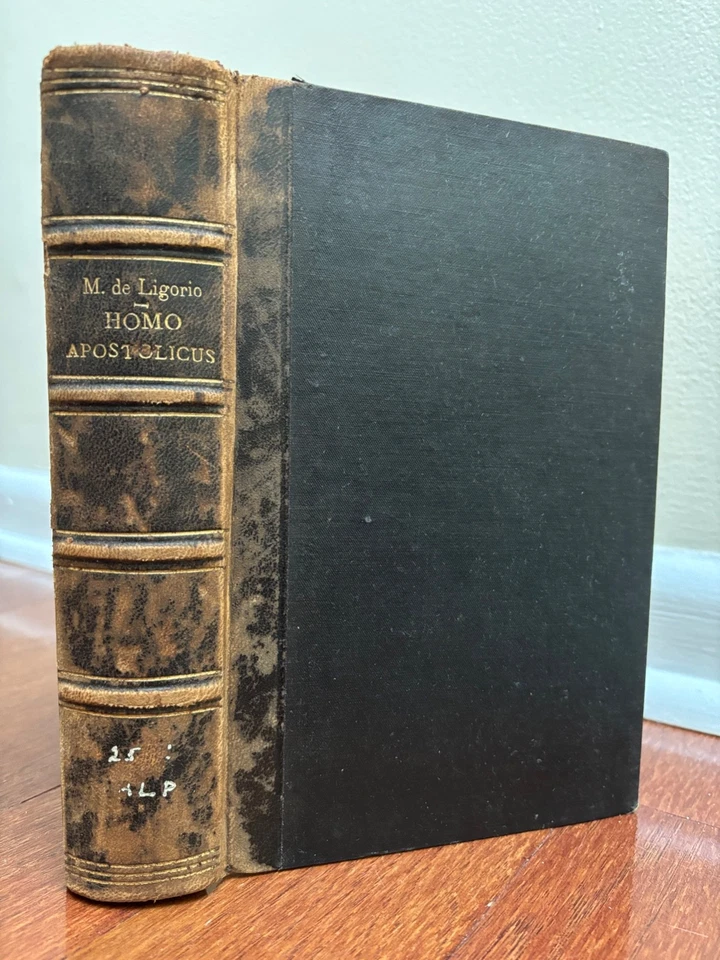 HOMO APOSTOLICUS by ALPHONSUS DE LIGORIO - 1890 NEW EDITION In LATIN ANTIQUE - Image 1 of 4