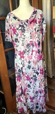 autonomy dress Floral Pink Mix Uk 18 - Image 1 of 4