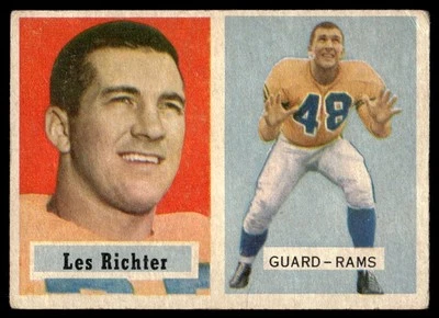 1957 Topps Les Richter Los Angeles Rams #10 - Image 1 of 2