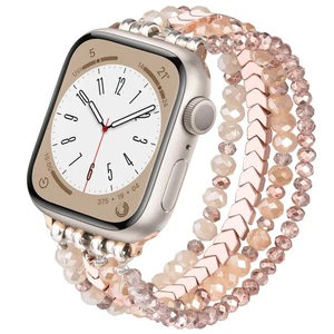 Beaded Bracelet Compatible with Apple Watch Band 38mm/40mm/41mm/42mm(Series 1... - Picture 1 of 8