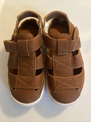 Jumping Beans Brown Sandals Size 7 Boys/ Toddlers Children’s - Image 1 of 4