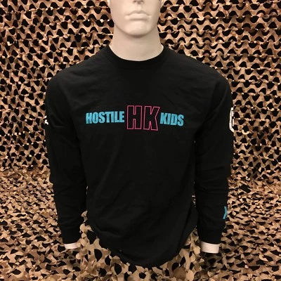 NUEVA CAMISETA HK Army OG Paintball manga larga - negra/verde azulado/rosa - pequeña  Foto 1 de 4