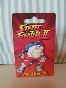 E. Honda Street Fighter 2 II Brooch lapel pin badge Capcom 1991 Collector's item - Bild 1 von 2