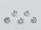 0,15CTW G-I SI2 cinq lâches rondes taille brillante mêlée diamant (AP1094441)