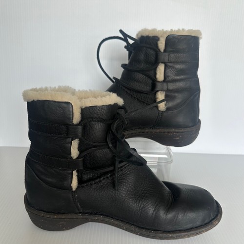 Stivaletti UGG donna US 8 Caspia stivaletti neri pelle comodi SN 1932