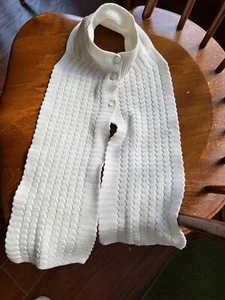 Victorian - Edwardian Phoenix Ivory   Knit Muffler /  Collar  - Picture 1 of 8