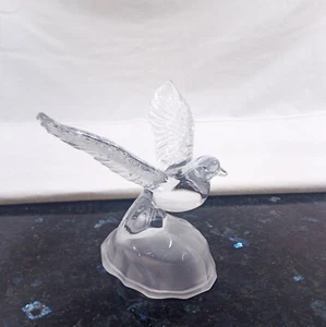 Cristal d'Arques France Lead Crystal Bird Sculpture Figurine 6" MADE IN FRANCE - Picture 1 of 5