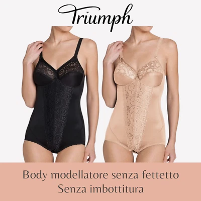 Body modellante Triumph senza ferretto ventre piatto contenimento forte Romy