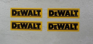 4pc Dewalt yellow decals graphics stickers Drill Saw tools Cordless Pick Size - Picture 1 of 2