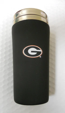 Georgia Bulldogs Soft Touch Travel Tumbler [NEW] Cup Mug 16oz Coffee Tea Cover
