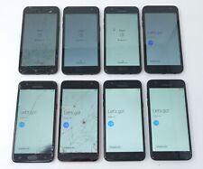 Lot of 8 Samsung Galaxy J3 Orbit / J2 / J3 Smartphones - For Parts & Cracked