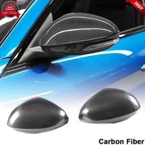 Tapas de cubierta de espejo retrovisor lateral de carbono real 15UP PARA ALFA ROMEO GIULIA QUADRIFOGLIO - Imagen 1 de 12