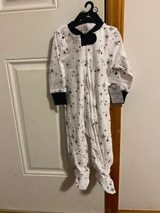NEW SIZE 6-9 MONTH HONEST BABY BOY ORGANIC COTTON SLEEP & PLAY ONE PIECE - Picture 1 of 10