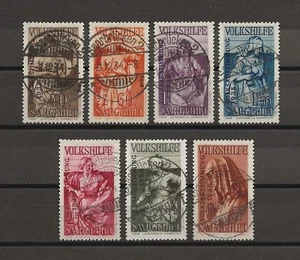 GERMANIA/SAAR 1934 SG 169/175 USATO - Foto 1 di 1