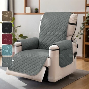 Wasserdichter Relaxsesselbezug mit Tasche Schonbezug Wende Sofa Schutz - Bild 1 von 56