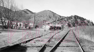 Colorado Midland (CM) Gleisweiche in Green Mountain, CO 1943 - 8x10 Foto - Bild 1 von 1