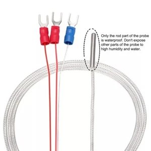 Easy to Use 3 3ft PT100 Temperature Sensor Probe 3 Wire Cable for Convenience - Picture 1 of 12