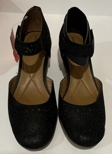 Zapatos para mujer talla 8W, sandalia Easy Spirit negra Cindie - Imagen 1 de 4