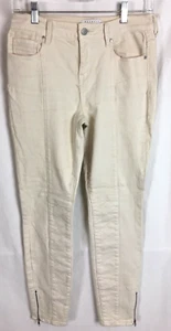 Pantalones de mezclilla Kendall and Kylie con cremallera al tobillo talla 27 crema B21*B - Imagen 1 de 5