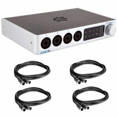 iConnectivity AUDIO4c 4x6 USB Type-C MIDI Interface Bundle w/ 4x MIDI Cable - Image 1 of 4