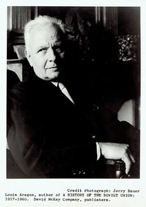 1964 Press Photo Poet Louis Aragon, author of A HISTORY OF THE USSR - Picture 1 of 1