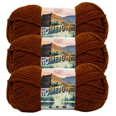 (3-Pack) Lion Brand Yarn 135-135P Hometown Bulky Yarn, Stowe Sugar Maple - Image 1 of 4