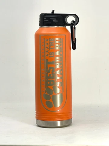 Clemson Best Orange 40oz Double Wall Insulated Stainless Steel Sport Bottle Gift Cover