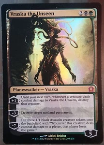 Vraska l'Inapparente PREMIUM / FOIL VO - Vraska the Unseen - Mtg Magic -  - Picture 1 of 1