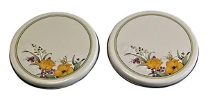 2 St Topfuntersetzer Herdabdeckplatten 20cm Dekor "Iris" - Imagen 1 de 1