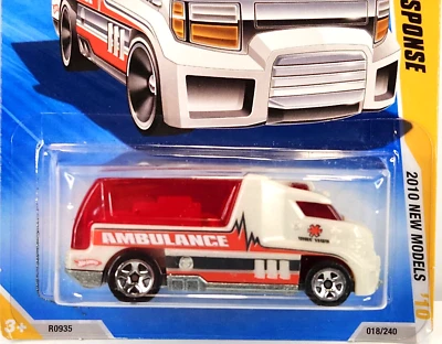 2010 1:64 Hot Wheels New Models 18/44 Rapid Response White 018/240 - Image 1 of 4