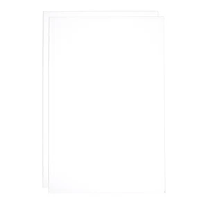 ABS Plastic Sheet 12 x 8 Inch, 1/16 Inch Frosted Gray Plastic Sheet 2 Pcs - Picture 1 of 6