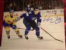 Lenni Hameenaho Autographed Signed 8x10 Photo Team Finland New Jersey Devils 