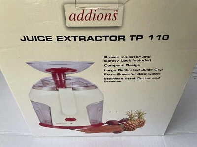 Addions Juice Extractor TP110 Electric 400 watts Fruit and Vegetable Juicer NIB - Image 1 of 4